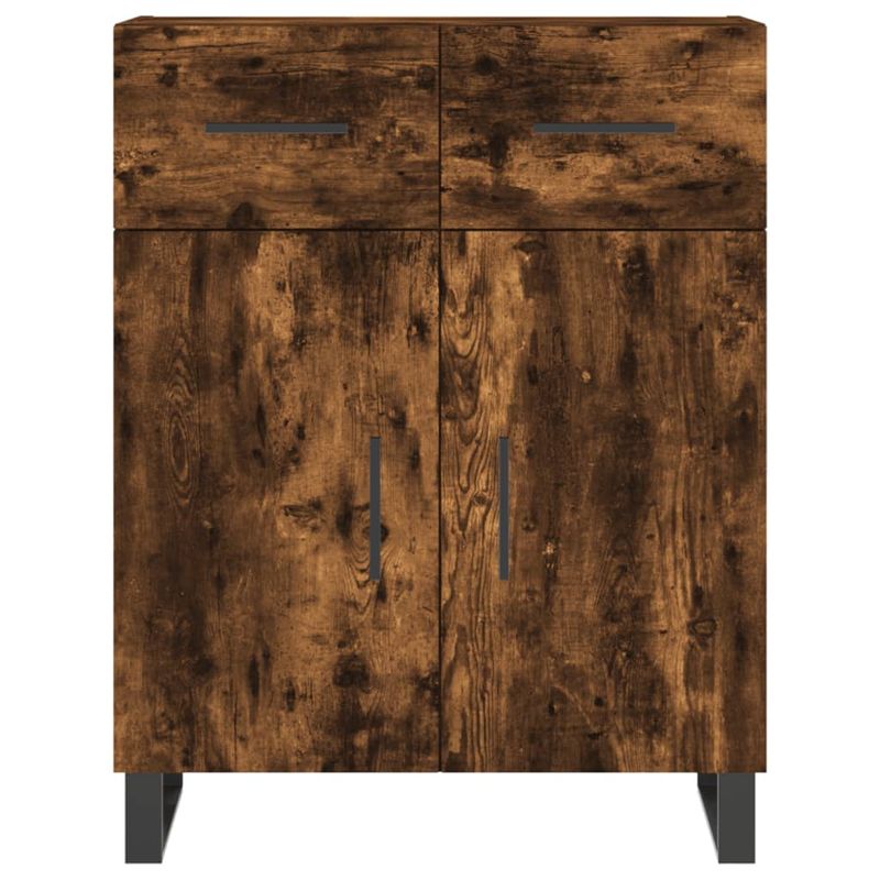 Casa si Gradina - Mobilier - Comode si corpuri - Comode - Servanta, stejar fumuriu, 69,5x34x90 cm, lemn compozit - Infinity.ro