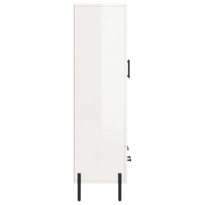 Casa si Gradina - Mobilier - Comode si corpuri - Corpuri bucatarie - Dulap inalt, alb extralucios, 69,5x31x115 cm, lemn prelucrat - Infinity.ro