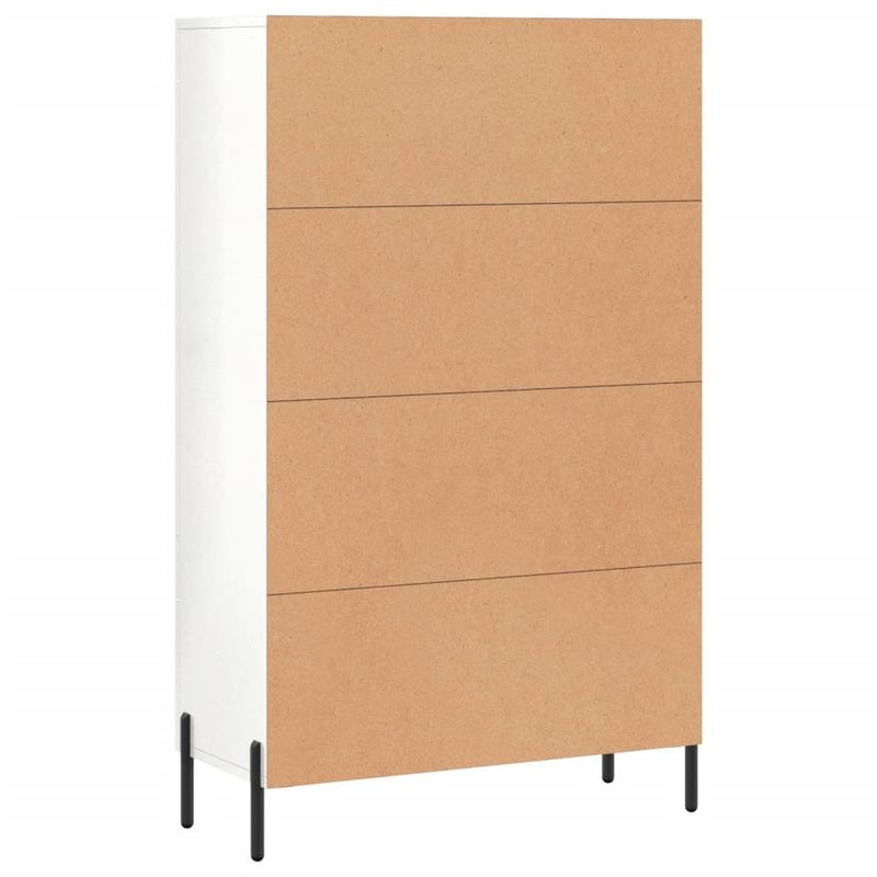 Casa si Gradina - Mobilier - Comode si corpuri - Comode - Dulap inalt, alb extralucios, 69,5x31x115 cm, lemn prelucrat - Infinity.ro