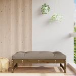 Casa si Gradina - Gradina si terasa - Mobilier exterior - Canapele si fotolii gradina - Taburet de gradina, 120x80 cm, maro miere, lemn masiv de pin - Infinity.ro