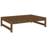 Casa si Gradina - Gradina si terasa - Mobilier exterior - Canapele si fotolii gradina - Taburet de gradina, 120x80 cm, maro miere, lemn masiv de pin - Infinity.ro