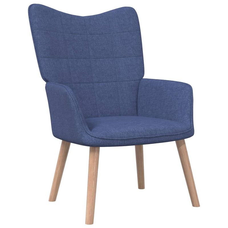 Casa si Gradina - Mobilier - Scaune si fotolii - Fotolii - Fotoliu de relaxare cu taburet, albastru, textil - Infinity.ro