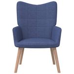 Casa si Gradina - Mobilier - Scaune si fotolii - Fotolii - Fotoliu de relaxare cu taburet, albastru, textil - Infinity.ro