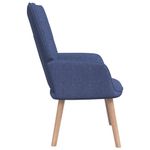 Casa si Gradina - Mobilier - Scaune si fotolii - Fotolii - Fotoliu de relaxare cu taburet, albastru, textil - Infinity.ro
