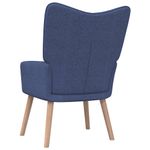 Casa si Gradina - Mobilier - Scaune si fotolii - Fotolii - Fotoliu de relaxare cu taburet, albastru, textil - Infinity.ro
