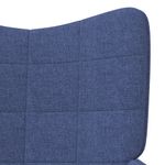 Casa si Gradina - Mobilier - Scaune si fotolii - Fotolii - Fotoliu de relaxare cu taburet, albastru, textil - Infinity.ro