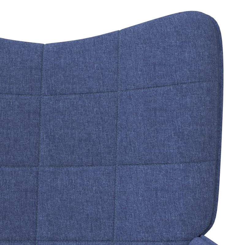 Casa si Gradina - Mobilier - Scaune si fotolii - Fotolii - Fotoliu de relaxare cu taburet, albastru, textil - Infinity.ro