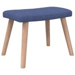 Casa si Gradina - Mobilier - Scaune si fotolii - Fotolii - Fotoliu de relaxare cu taburet, albastru, textil - Infinity.ro