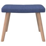Casa si Gradina - Mobilier - Scaune si fotolii - Fotolii - Fotoliu de relaxare cu taburet, albastru, textil - Infinity.ro
