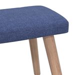 Casa si Gradina - Mobilier - Scaune si fotolii - Fotolii - Fotoliu de relaxare cu taburet, albastru, textil - Infinity.ro