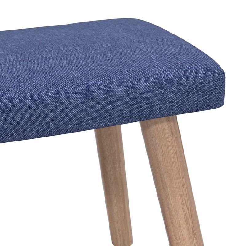 Casa si Gradina - Mobilier - Scaune si fotolii - Fotolii - Fotoliu de relaxare cu taburet, albastru, textil - Infinity.ro