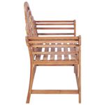 Casa si Gradina - Gradina si terasa - Mobilier exterior - Bancute de gradina - Banca de gradina, 127x58,5x92,5 cm, lemn masiv de tec - Infinity.ro