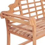 Casa si Gradina - Gradina si terasa - Mobilier exterior - Bancute de gradina - Banca de gradina, 127x58,5x92,5 cm, lemn masiv de tec - Infinity.ro