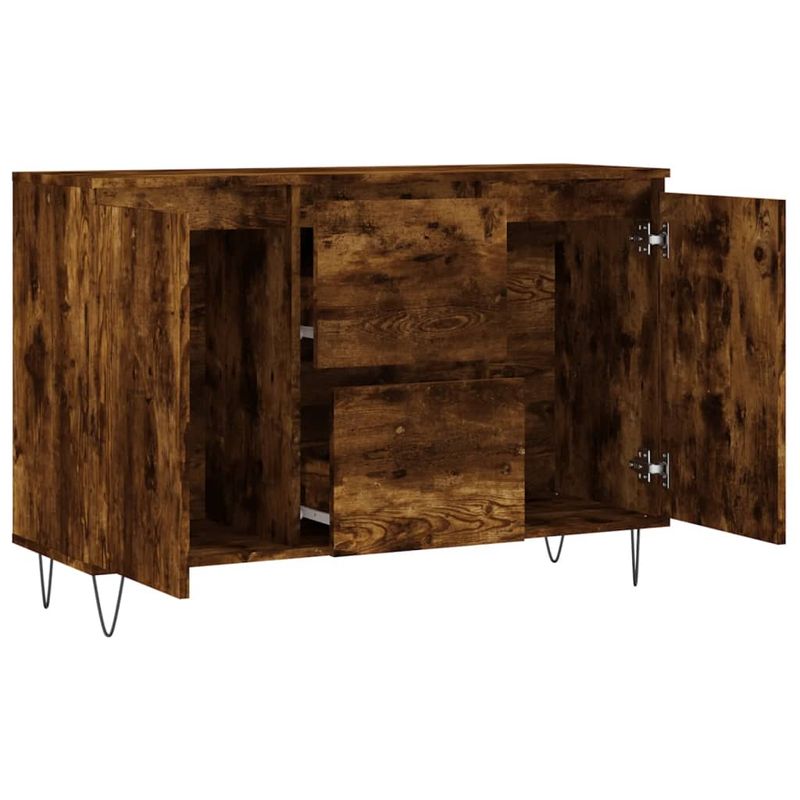 Casa si Gradina - Mobilier - Comode si corpuri - Comode - Servanta, stejar fumuriu, 104x35x70 cm, lemn prelucrat - Infinity.ro