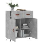 Casa si Gradina - Mobilier - Comode si corpuri - Comode - Servanta, gri beton, 69,5x34x90 cm, lemn compozit - Infinity.ro