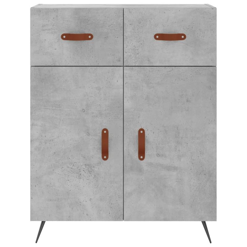 Casa si Gradina - Mobilier - Comode si corpuri - Comode - Servanta, gri beton, 69,5x34x90 cm, lemn compozit - Infinity.ro
