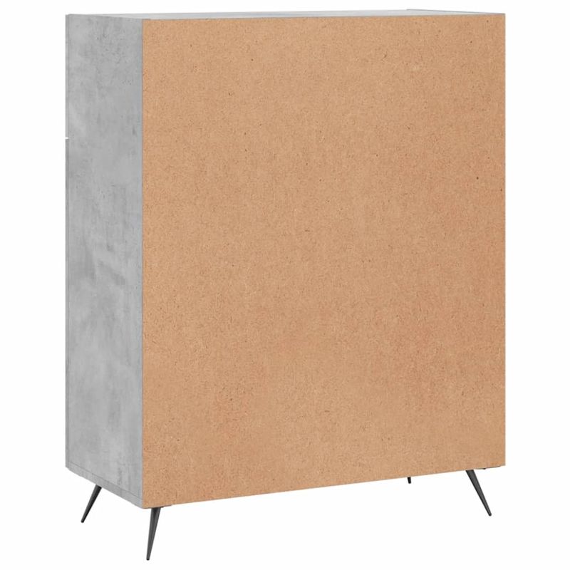 Casa si Gradina - Mobilier - Comode si corpuri - Comode - Servanta, gri beton, 69,5x34x90 cm, lemn compozit - Infinity.ro