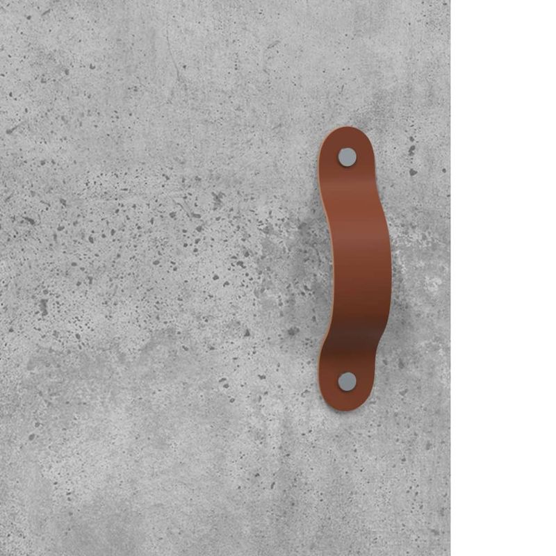 Casa si Gradina - Mobilier - Comode si corpuri - Comode - Servanta, gri beton, 69,5x34x90 cm, lemn compozit - Infinity.ro