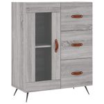 Casa si Gradina - Mobilier - Comode si corpuri - Comode - Dulap inalt, gri sonoma, 69,5x34x180 cm, lemn compozit - Infinity.ro
