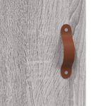 Casa si Gradina - Mobilier - Comode si corpuri - Comode - Dulap inalt, gri sonoma, 69,5x34x180 cm, lemn compozit - Infinity.ro