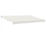 Casa si Gradina - Gradina si terasa - Umbrele si pavilioane - Umbrele - Copertina retractabila, crem, 4,5x3 m, textil si aluminiu - Infinity.ro