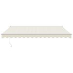 Casa si Gradina - Gradina si terasa - Umbrele si pavilioane - Umbrele - Copertina retractabila, crem, 4,5x3 m, textil si aluminiu - Infinity.ro
