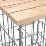 Casa si Gradina - Gradina si terasa - Mobilier exterior - Bancute de gradina - Banca de gradina, design gabion, 100x102x72cm, lemn masiv pin, mărime 102x100x72 cm - Infinity.ro