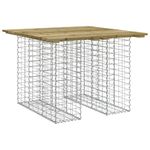 Casa si Gradina - Gradina si terasa - Mobilier exterior - Bancute de gradina - Banca gradina, design gabion, 102x100x72 cm, lemn pin impregnat - Infinity.ro