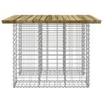 Casa si Gradina - Gradina si terasa - Mobilier exterior - Bancute de gradina - Banca gradina, design gabion, 102x100x72 cm, lemn pin impregnat - Infinity.ro