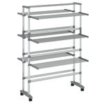 Casa si Gradina - Mobilier - Organizare si depozitare - Umerase si valeti - Uscator de rufe cu roti, 89x64x129 cm, aluminiu - Infinity.ro