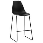 Casa si Gradina - Mobilier - Seturi de mobilier - Seturi bucatarie - Set mobilier de bar, 3 piese, negru, plastic - Infinity.ro
