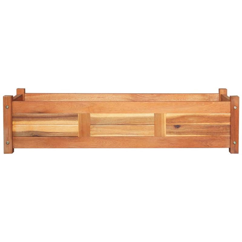 Casa si Gradina - Gradinarit si plante - Plante si ghivece - Ghivece si suporturi - Straturi inaltate de gradina, 2 buc, 100x30x25 cm, lemn acacia - Infinity.ro