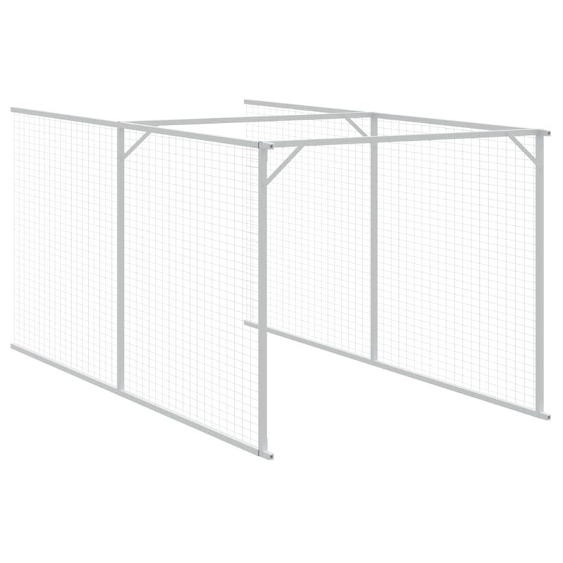 Petshop - Accesorii petshop - Culcusuri si custi - Custi interior si exterior - Cusca caine cu tarc antracit 110x813x110 cm otel galvanizat - Infinity.ro