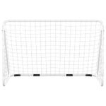 Sport si Outdoor - Sporturi de echipa - Fotbal - Porti fotbal - Poarta de fotbal cu plasa, alb, 180x90x120 cm, otel - Infinity.ro