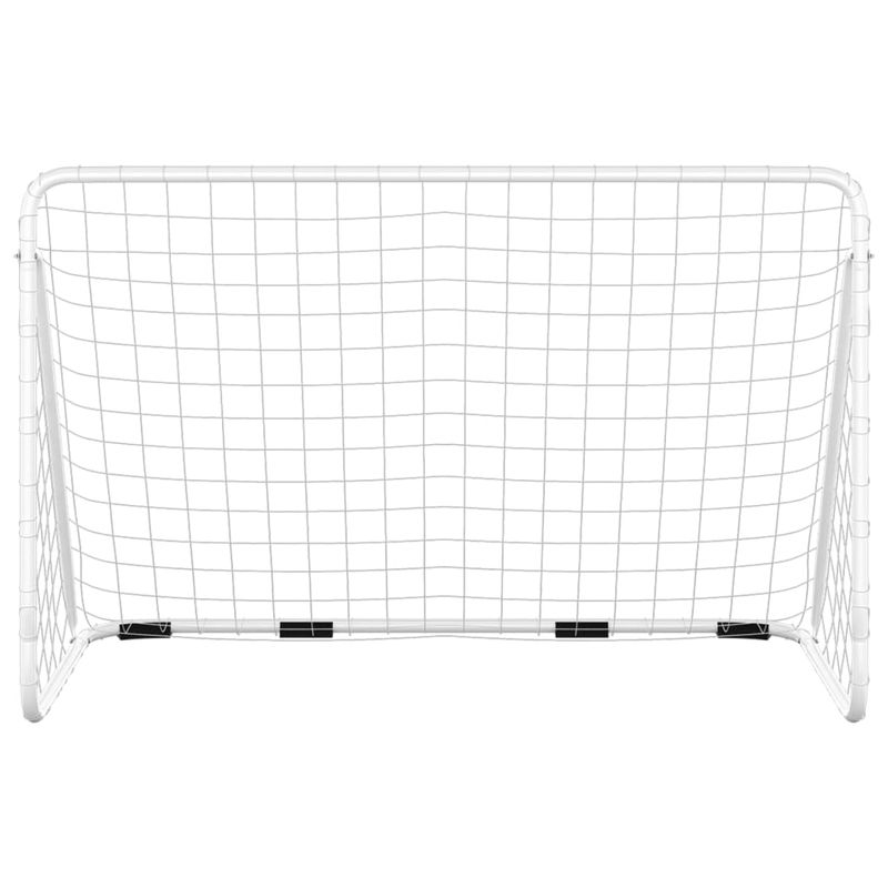 Sport si Outdoor - Sporturi de echipa - Fotbal - Porti fotbal - Poarta de fotbal cu plasa, alb, 180x90x120 cm, otel - Infinity.ro