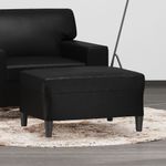Casa si Gradina - Mobilier - Scaune si fotolii - Tabureti - Taburet, negru, 70x55x41 cm, piele ecologica - Infinity.ro