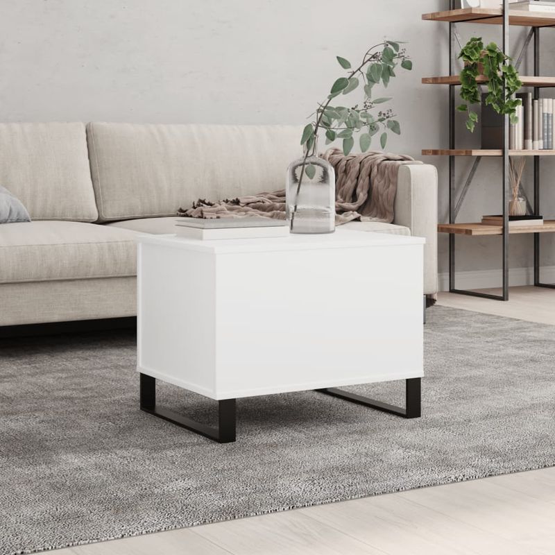 Casa si Gradina - Mobilier - Mese si birouri - Masute de cafea - Masuta de cafea, alb, 60x44,5x45 cm, lemn prelucrat - Infinity.ro