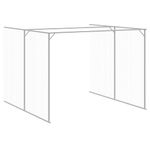Petshop - Accesorii petshop - Culcusuri si custi - Custi interior si exterior - Cusca de caine & tarc gri deschis 214x661x181cm otel galvanizat - Infinity.ro