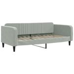 Casa si Gradina - Mobilier - Paturi si accesorii - Paturi - Cadru de pat, gri deschis, 100x200 cm, catifea - Infinity.ro