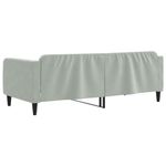 Casa si Gradina - Mobilier - Paturi si accesorii - Paturi - Cadru de pat, gri deschis, 100x200 cm, catifea - Infinity.ro