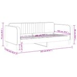 Casa si Gradina - Mobilier - Paturi si accesorii - Paturi - Cadru de pat, gri deschis, 100x200 cm, catifea - Infinity.ro