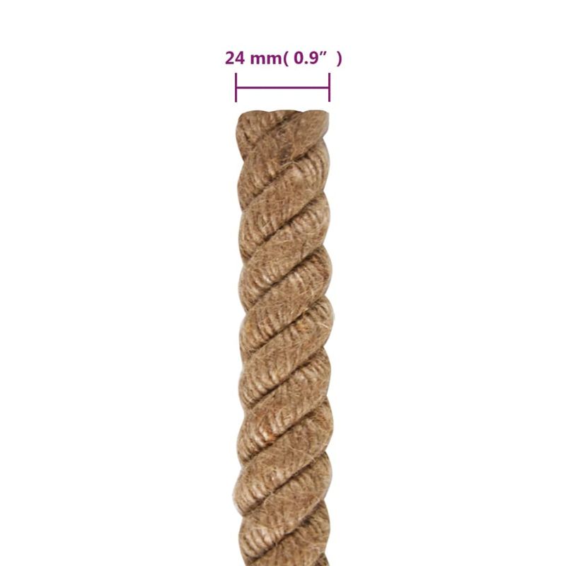 Casa si Gradina - Constructii - Feronerie si accesorii - Sfoara si lanturi - Funie de iuta 50 m lungime, 24 mm grosime - Infinity.ro