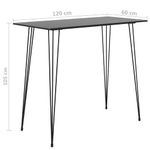 Casa si Gradina - Mobilier - Seturi de mobilier - Seturi bucatarie - Set mobilier de bar, 5 piese, negru si alb - Infinity.ro
