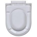 Casa si Gradina - Sanitare - Obiecte sanitare - Accesorii vase de toaleta - Capace WC cu inchidere silentioasa, 2 buc., alb, plastic - Infinity.ro