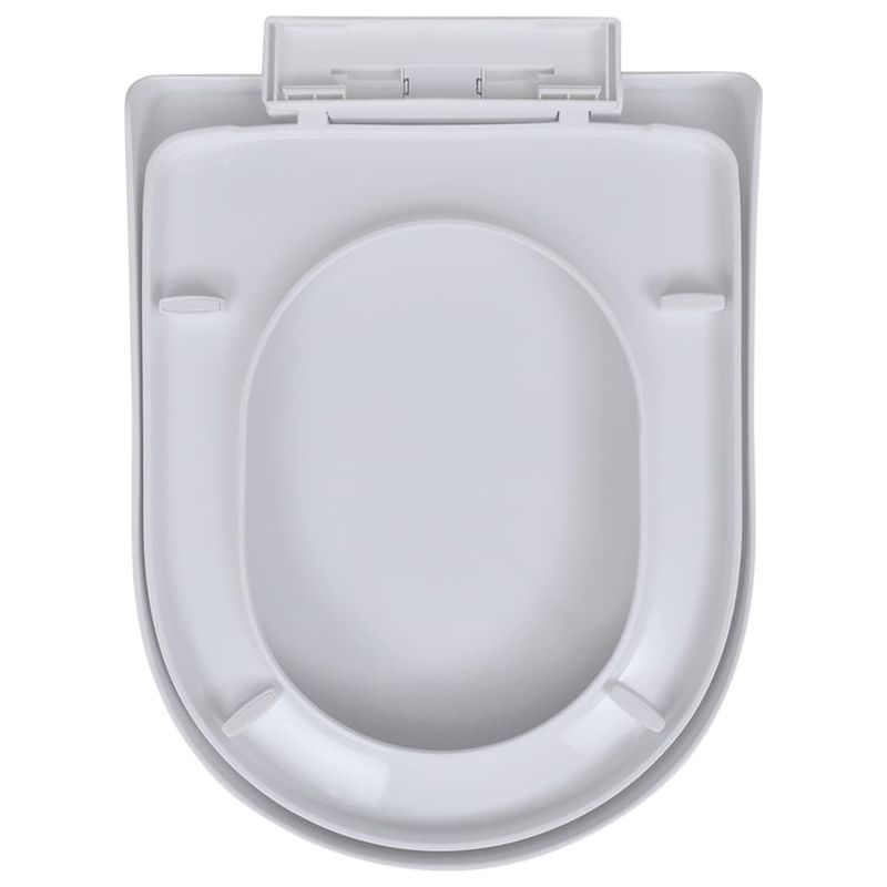 Casa si Gradina - Sanitare - Obiecte sanitare - Accesorii vase de toaleta - Capace WC cu inchidere silentioasa, 2 buc., alb, plastic - Infinity.ro