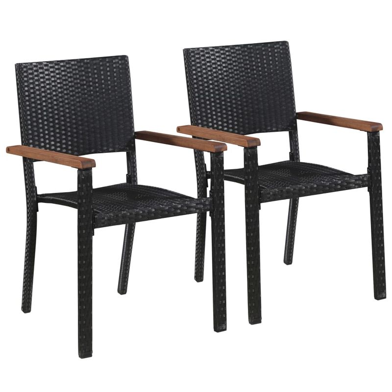 Casa si Gradina - Gradina si terasa - Mobilier exterior - Seturi mobila gradina - Set de masa pentru gradina, 3 piese, negru - Infinity.ro
