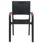 Casa si Gradina - Gradina si terasa - Mobilier exterior - Seturi mobila gradina - Set de masa pentru gradina, 3 piese, negru - Infinity.ro
