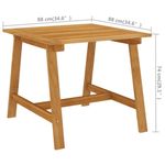 Casa si Gradina - Gradina si terasa - Mobilier exterior - Seturi mobila gradina - Set de masa pentru gradina, 3 piese, negru - Infinity.ro