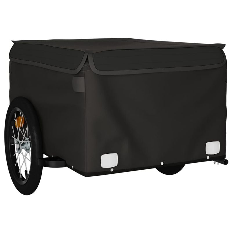 Sport si Outdoor - Ciclism - Accesorii pentru biciclete - Remorci biciclete - Remorca pentru biciclete, negru, 45 kg, fier, mărime 124x62.5x52 cm - Infinity.ro
