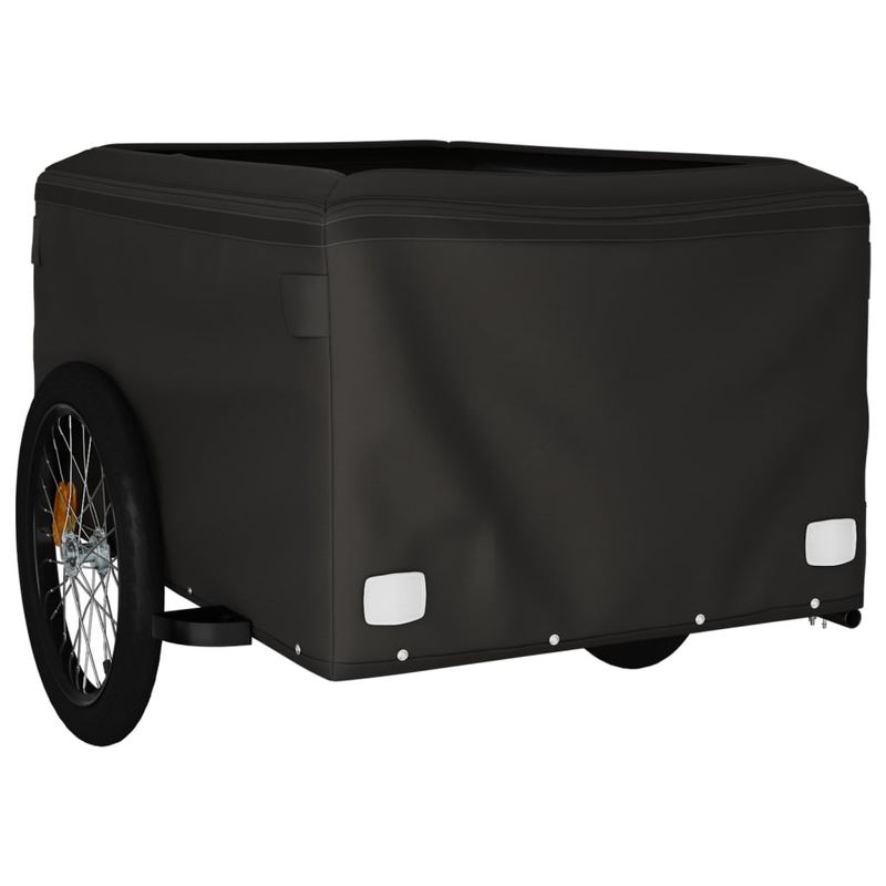 Sport si Outdoor - Ciclism - Accesorii pentru biciclete - Remorci biciclete - Remorca pentru biciclete, negru și gri, 45 kg, fier, mărime 134x69x59 cm - Infinity.ro
